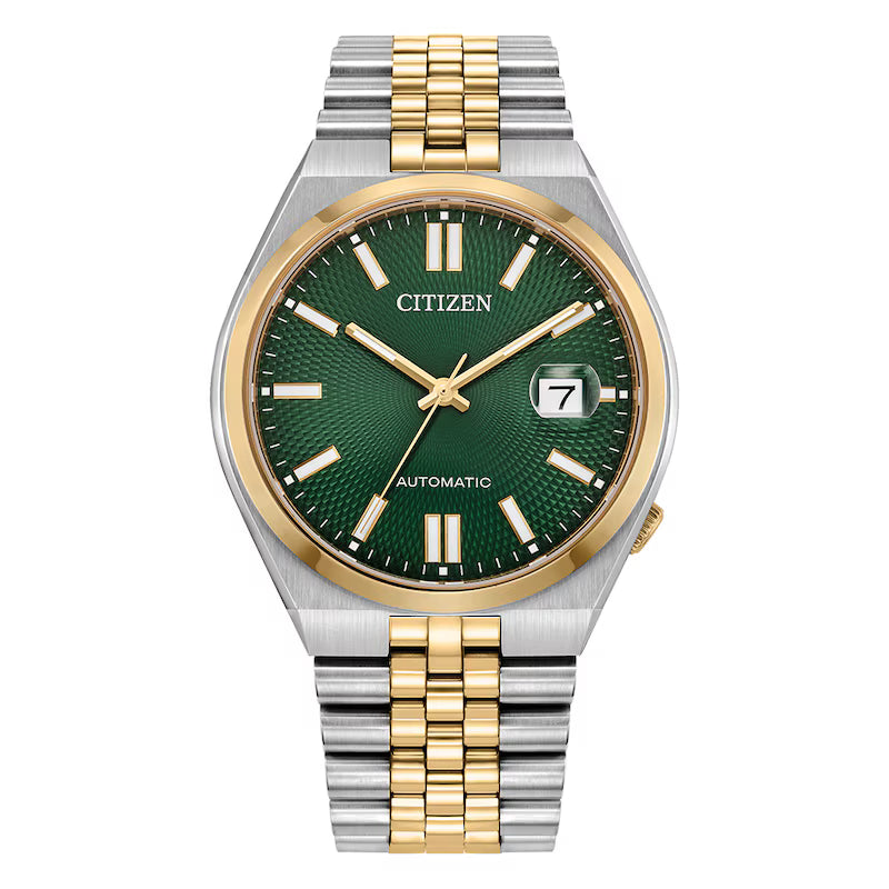 Citizen Automatic Tsuyosa 40mm Green Dial & Two Tone Watch - NK0024-54X Main image