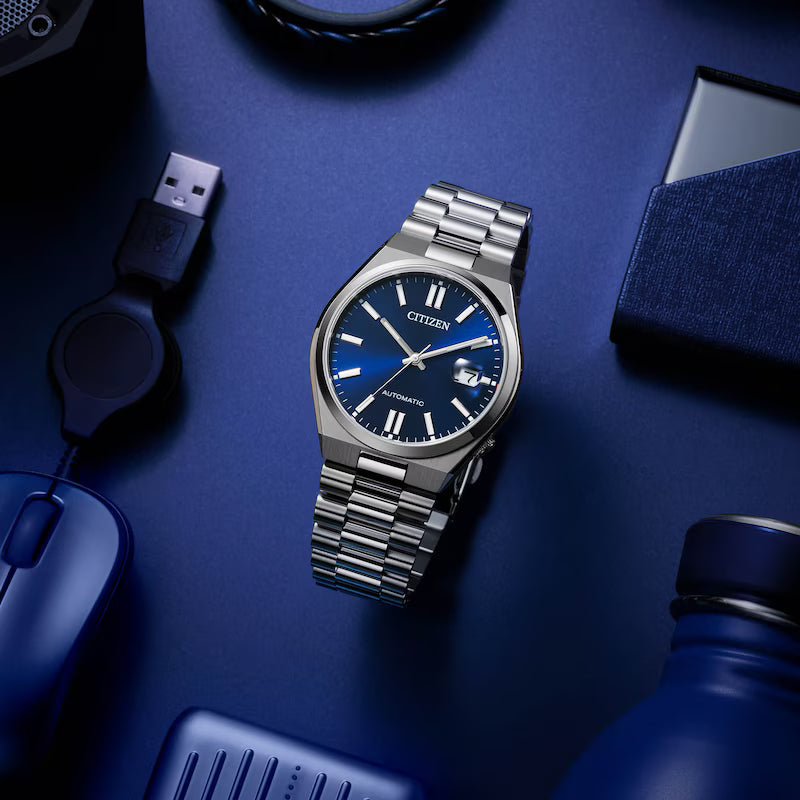 Citizen Tsuyosa 40mm Blue Dial Steel Case Watch - NJ0151-88L