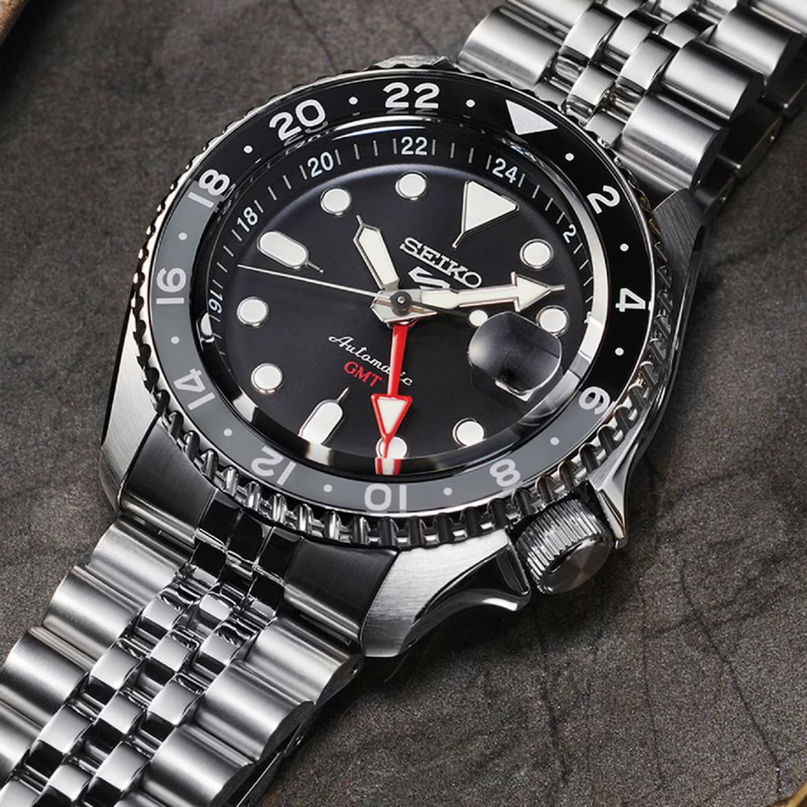 Seiko 5 Sports ‘Black Grape’ GMT Watch - SSK001K1 Secondary image